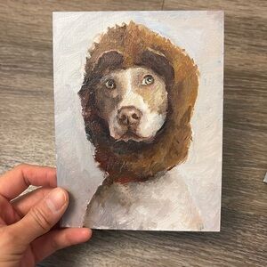 Oil painting-dog